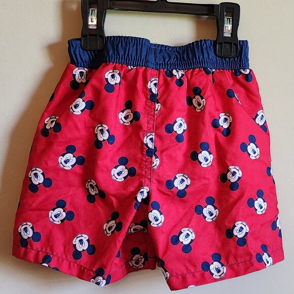 Disney Mickey Mouse Swim Trunks/Shorts With Mesh Lining Size 18 Months - Picture 3 of 5